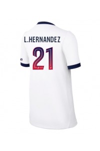 Paris Saint-Germain Lucas Hernandez #21 Jalkapallovaatteet Naisten Vieraspaita 2026-27 Lyhythihainen